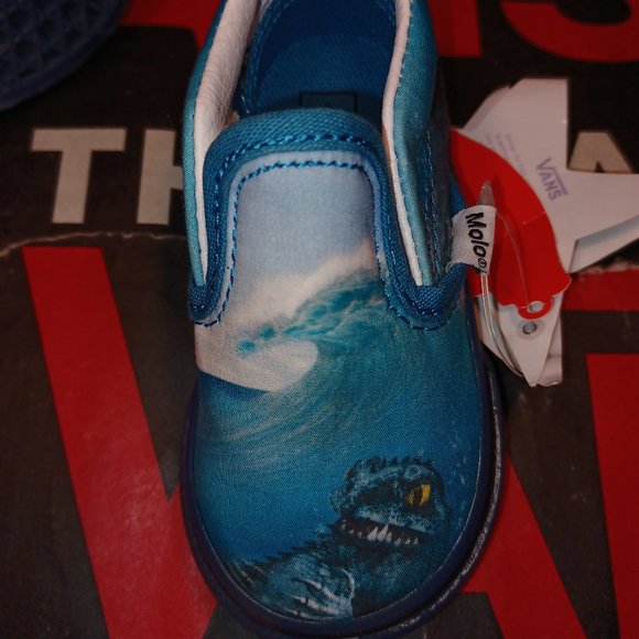 VANS CLASSIC SLIP-ON SURF MONSTER Size 4 T (no box) - Picture 6 of 11